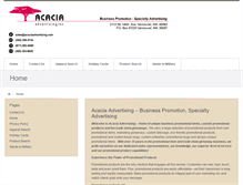 Tablet Screenshot of acaciaadvertising.com